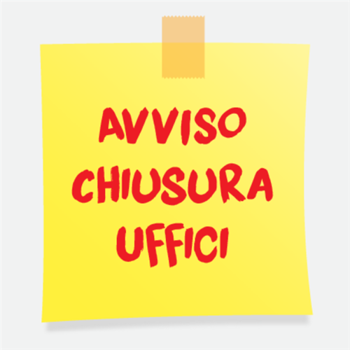 Avviso Uffici comunali chiusi il 19/06/2026